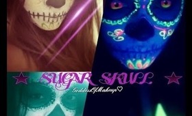 Sugar Skull (Día de Muertos) Black Light Makeup