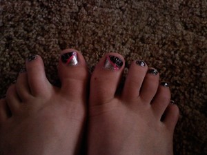My toes:) Love it:)