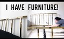 I HAVE FURNITURE! Building IKEA Shelves + CB2 Bed Frame | OliviaMakeupChannel
