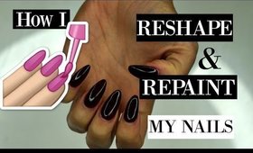 How I Paint, RE Shape, & File My Nails | Featuring Formula X