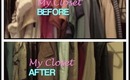 Simplifying Your Life: Closet Tour Before & After