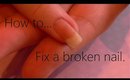 Nail Hack - How to repair a broken or split nail | stephyclaws