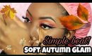 Beginning of Fall/Autumn makeup on dark skin