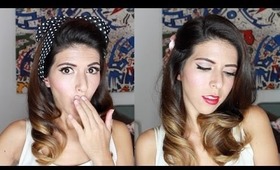 Dos Peinados y Maquillaje PIN-UP Muy Facil! Easy and Wearable Pin Up Look por Lau