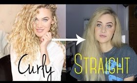 CURLY/WAVY ⇨ STRAIGHT TRANSFORMATION + EXTENSIONS