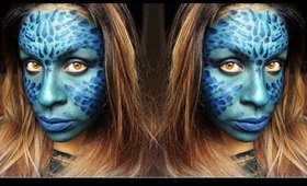 Mystique X-Men Makeup Tutorial | Halloween | TheRaviOsahn