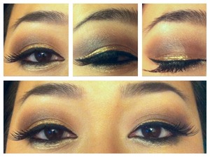 Pure Show golden eyeliner for a hint of glitz.