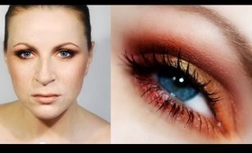 Warm autumn smoky eyes (Slovenian with ENGLISH SUBTITLES)