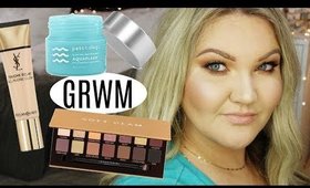 GRWM TRY NEW PRODUCTS | ANASTASIA SOFT GLAM, AQUAFLASH GEL MOISTURIZER