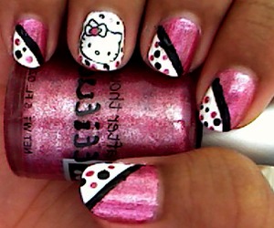 hellokitty - inspired by, cutepolish (i think that's her name) 