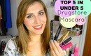 Top 5 In Under 5: Drugstore Mascaras