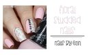 Floral Studded Nails | NailsByErin