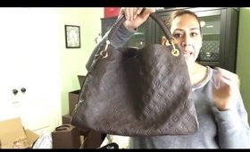 Louis Vuitton Artsy and Montaigne GM Empriente Leather Color Comparison!  (Earth vs Noir)