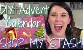 DIY BEAUTY ADVENT CALENDAR! Shop My Stash Style