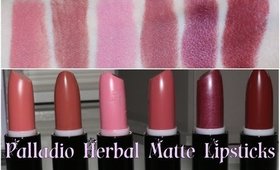 NEW Palladio Herbal Matte Lipsticks | Review & Lip Swatches
