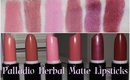 NEW Palladio Herbal Matte Lipsticks | Review & Lip Swatches