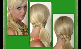Wrap Around Ponytail With Hair Extensions | Braids And Ponytail