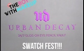Urban Decay 24/7 Eye Pencil Vault Swatch Fest