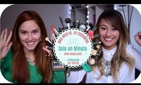 RETO: Maquíllate en UN MINUTO! ft. Jey Castañeda