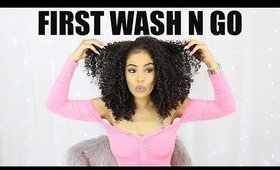 FIRST WASH N GO AFTER THE BIG CHOP + Day 2 Results!