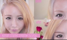 Korean Style Straight Eyebrow Tutorial: How to get the perfect innocent straight eyebrow