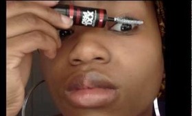 Gorgeous long eyelashes using Maybelline's XXL PRO
