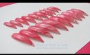 GNbL- Candy Cane Inspired Stiletto Nails