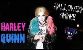 Harley Quinn Halloween makeup