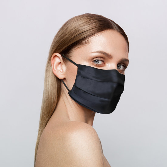Slip Re-usable Face Covering Black 