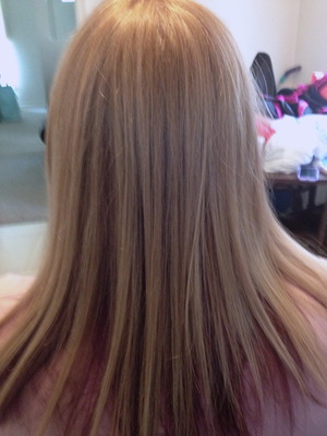 Highlight Low Lights blonde and Purple by Christy Farabaugh 