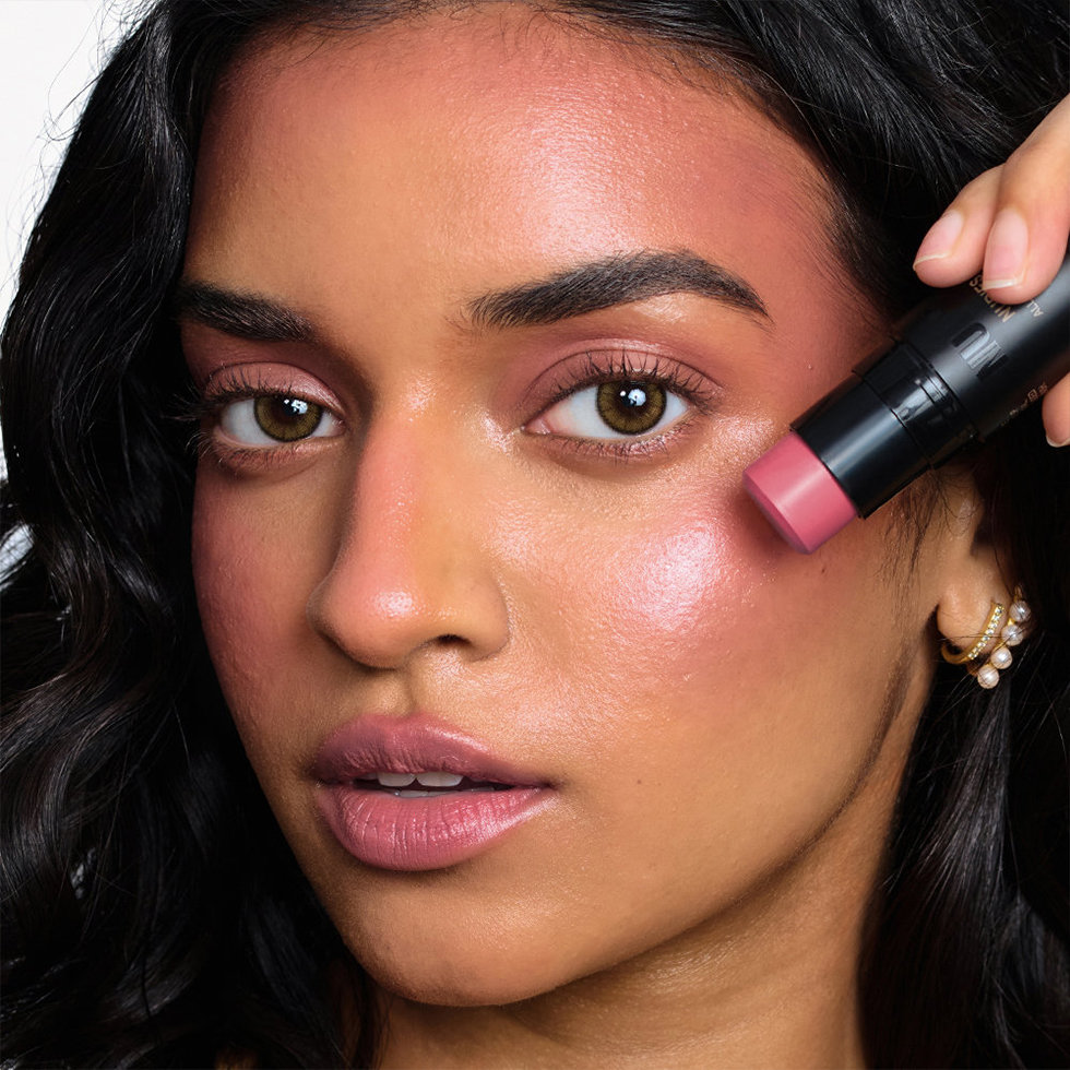 Nudestix model wearing the Nudies Bloom in Bohemian Kiss