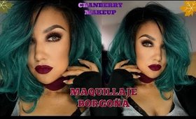 Maquillaje BORGOÑA de OTOÑO / CRANBERRY makeup Autumn look | auroramakeup