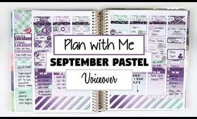 Plan With Me [Voiceover] | September Pastel (Erin Condren Vertical)