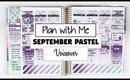 Plan With Me [Voiceover] | September Pastel (Erin Condren Vertical)