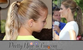 Twin Braid Ponytail {Celebrity Inspired/Braided Ponytails}