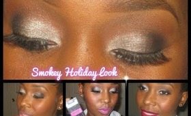 2013 Holiday look #1  | Smokey eye + Three lip choices