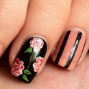 stripes and roses