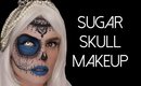 Sugar Skull half face Halloween Makeup Tutorial 2015