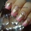 Pink Glittery Nails http://superbeautyguru.com/pink-glitter-tape-manicure/