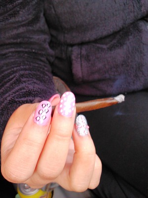 First time I ever got oval nails, loved them! (: