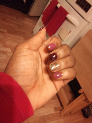 Two Shades Of Berry Colored Purple & Some Glitter (=