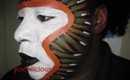 3rd contest entry for makeupbygloria's tribal face paints contest 2nd place