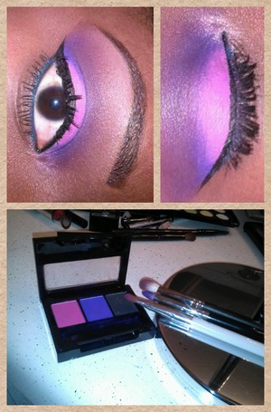 Purple cut crease and pink lid