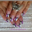 Lavender Monochrome Nail Art 