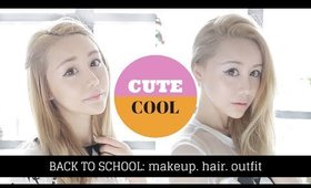 Are you Cute or Cool? | Back to School Makeup, Hair and Outfit Looks