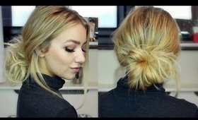 Autumn/winter 2016 trends: Low bun tutorial with hair extensions