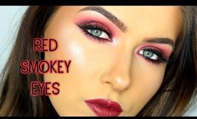 RECREATING MY OWN TUTORIAL 2 YEARS ON! ♥️ Intense Red Smokey Eyes Tutorial | shivonmakeupbiz