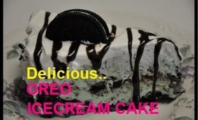 ♥ Delicious Oreo Cookies and Cream Ice Cream Cake Recipe ( • ◡ • )