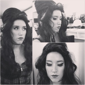 Open Day at the Academy of Makeup in Sydney, I got transformed into the late Winehouse
