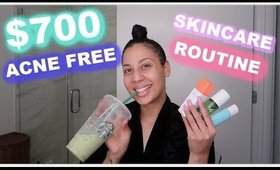 MY $700 ACNE FREE SKINCARE ROUTINE (EXTRA AF)